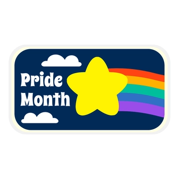 Free Pride Month Sticker Template to Edit Online