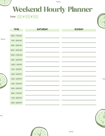 Free Weekend Hourly Planner Template to Edit Online Free Weekend Hourly Planner Template to Edit Online