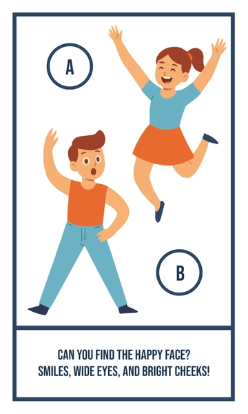 Free Emotions Recognition Flashcard Template to Edit Online