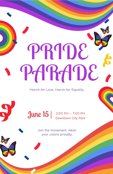 Free Pride Month Parade Template to Edit Online Free Pride Month Parade Template to Edit Online