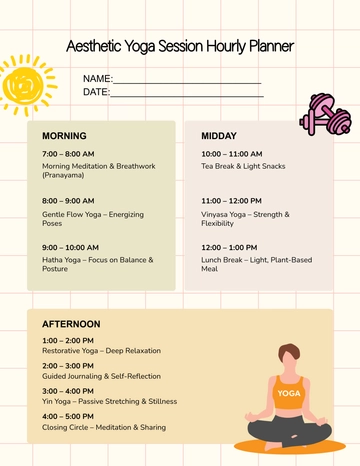 Free Aesthetic Yoga Session Hourly Planner Template to Edit Online Free Aesthetic Yoga Session Hourly Planner Template to Edit Online