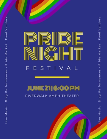Free Pride Month Flyer Template to Edit Online Free Pride Month Flyer Template to Edit Online
