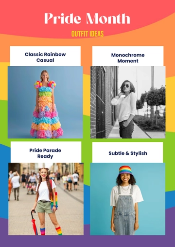 Free Pride Month Outfit Ideas Template to Edit Online Free Pride Month Outfit Ideas Template to Edit Online