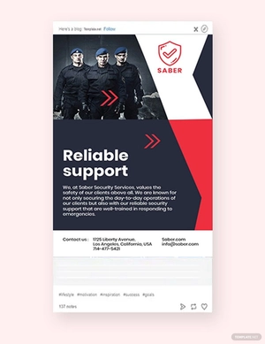Security Guard Services Tumblr Post Template