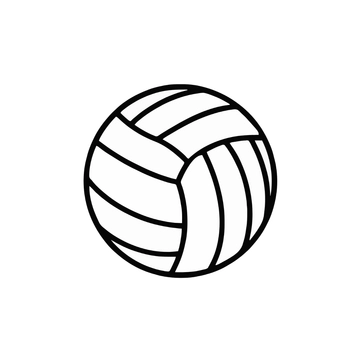 Free Volleyball Outline Icon to Edit Online