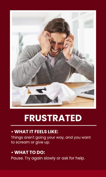 Free Anger Emotions Flashcard Template to Edit Online