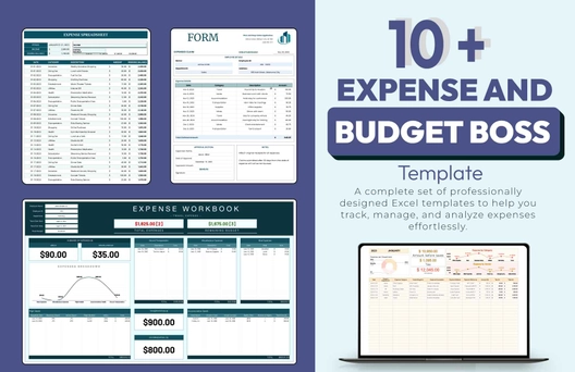 10+ Expense & Budget Boss Template Bundle
