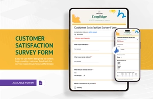 Customer Satisfaction Survey Form Template