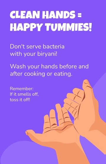 Free Funny  Food Safety Poster Template to Edit Online