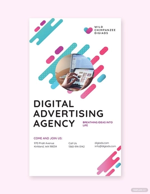 Digital Advertising Agency Whatsapp Post Template