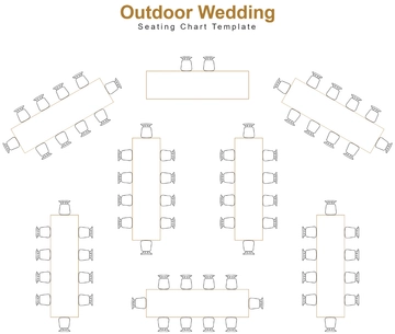 Free Outdoor Wedding Seating Chart Template to Edit Online