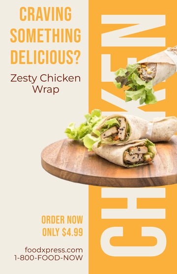 Free Food Advertising Poster Template to Edit Online