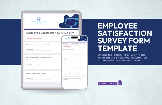 Employee Satisfaction Survey Form Template