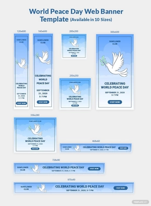 World Peace Day Web Banner Template