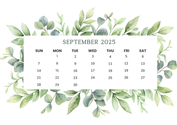 Free Professional Seasonal Decor September 2025 Template to Edit Online