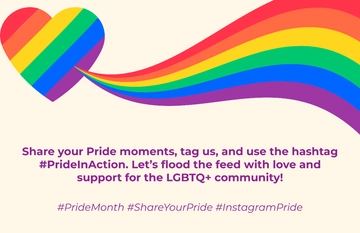 Free Instagram Pride Month Poster Template to Edit Online