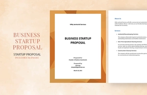 Business Startup Proposal Template