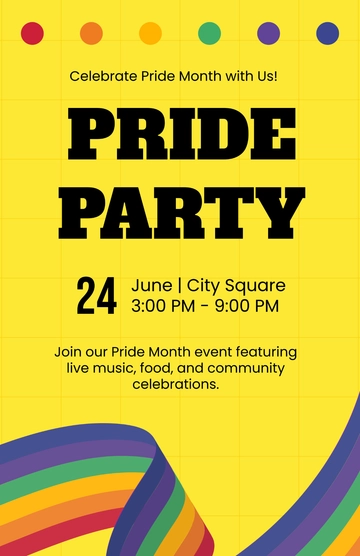 Free Pride Month Event Poster Template to Edit Online