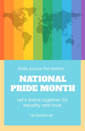 Free National Pride Month Poster Template to Edit Online