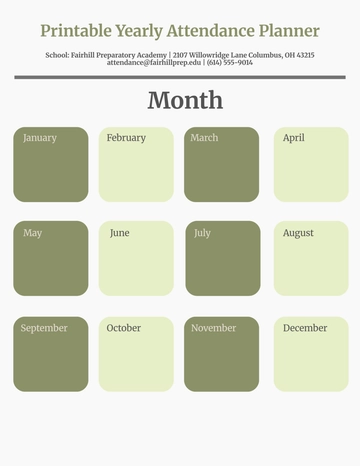 Free Yearly Productivity Planner Template to Edit Online