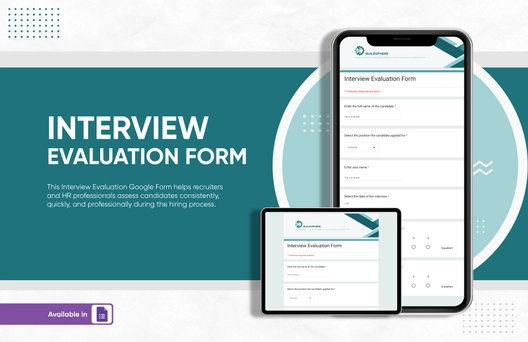 Interview Evaluation Form Template
