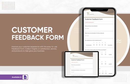 Customer Feedback Form Template