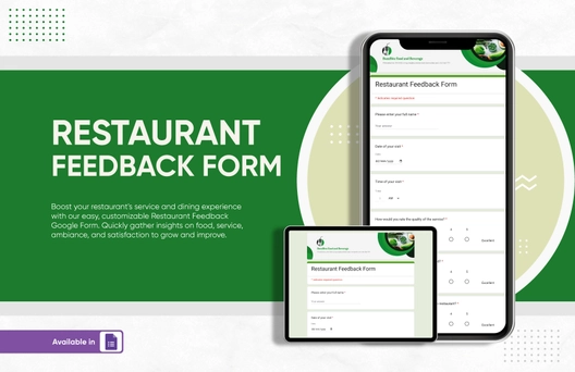 Restaurant Feedback Form Template