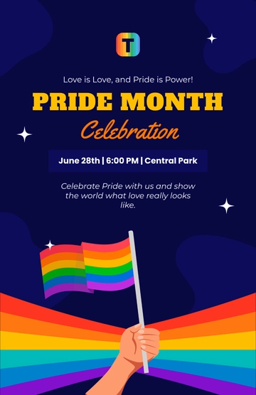 Free Love Design Pride Month Poster Template to Edit Online