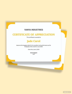 Funny Employee of the Month Certificate Template