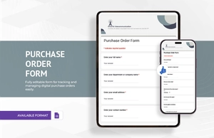 Purchase Order Form Template