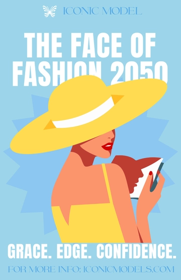 Free Fashion Model Poster to Edit Online