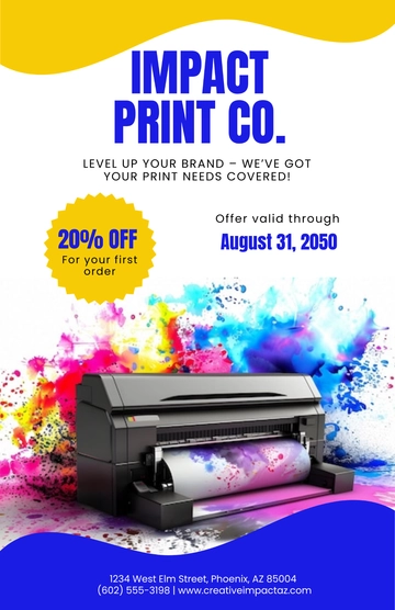 Free Simple Business Advertising Poster Template to Edit Online
