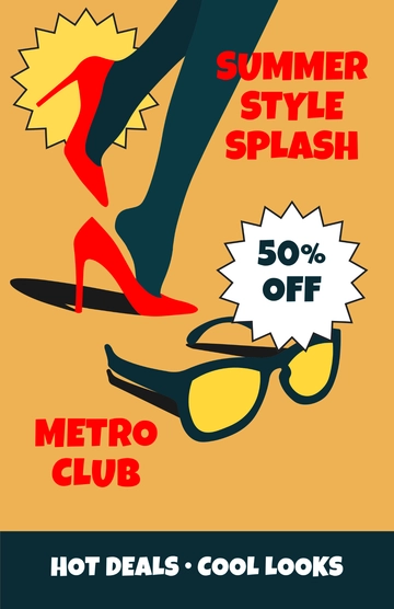 Free Summer Fashion Poster to Edit Online