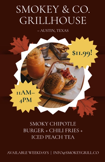 Free Food Advertising Poster to Edit Online