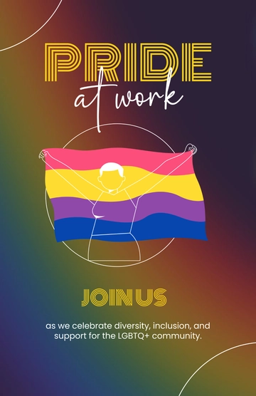 Free Pride Month Corporate Poster Template to Edit Online