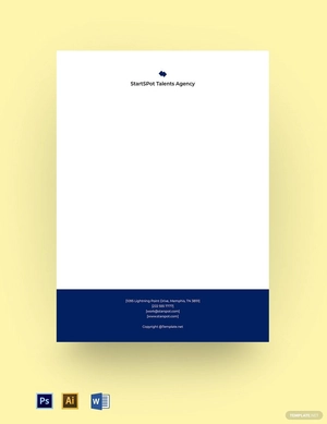 Agency Letterhead Template