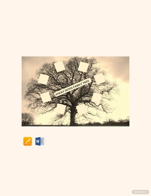 Sticky Notes Family Tree Template