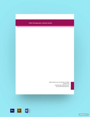 Creative Agency Business Letterhead Template