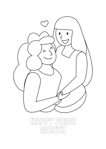 Free Adults Pride Month Drawing Template to Edit Online
