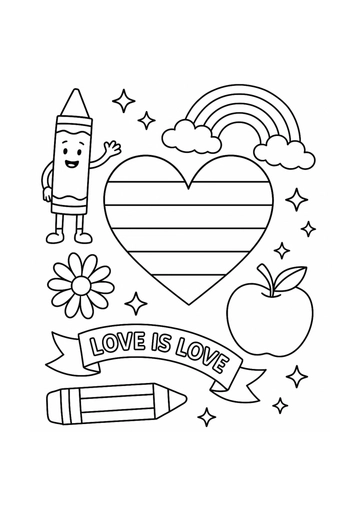 Free Pride Month Drawing for Schools Template to Edit Online