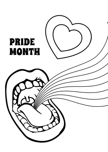Free Retro Pride Month Drawing Design Template to Edit Online