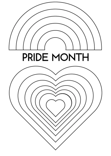 Free Pride Month Rainbow Drawing Template to Edit Online