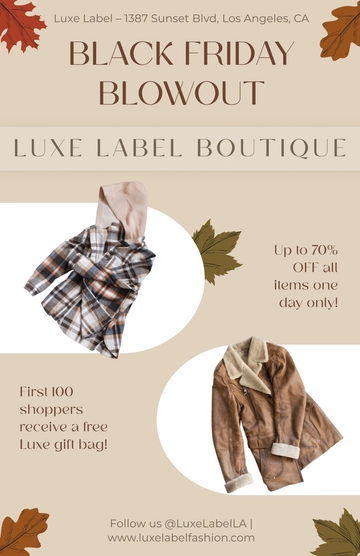 Free Black Friday Advertising Poster to Edit Online