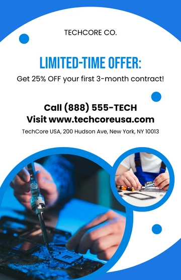 Free Company Advertising Poster Template to Edit Online