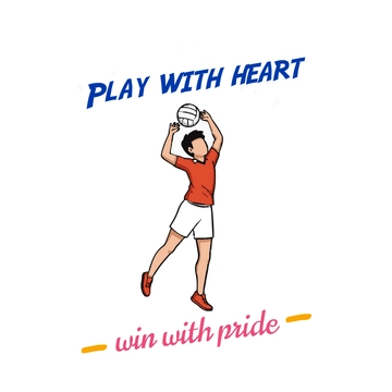 Free Volleyball Quote Graphic Clipart to Edit Online