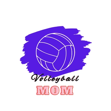 Free Volleyball Mom Clipart to Edit Online