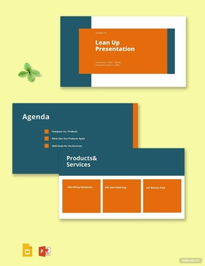 Lean Startup Presentation Template