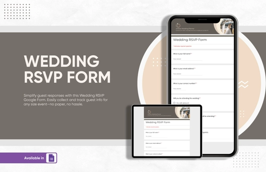 Wedding Rsvp Form Template