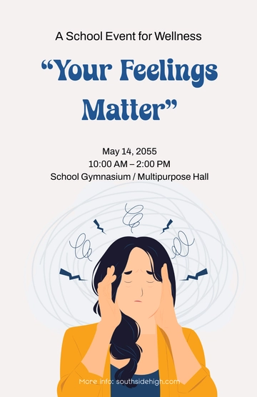 Free Mental Health Poster for Schools Template to Edit Online