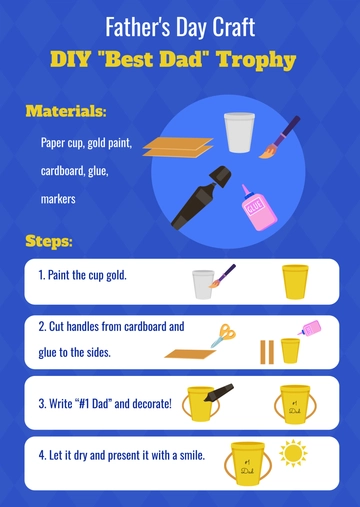 Free Father's Day Craft Template to Edit Online